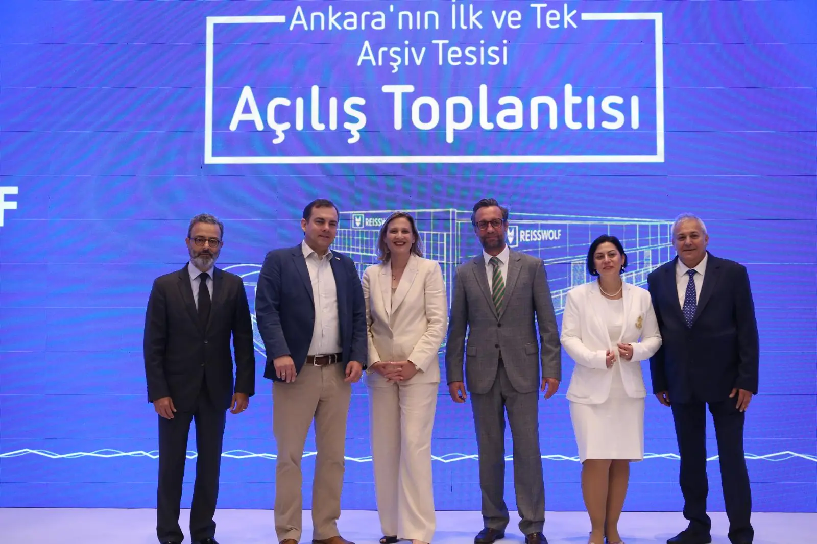 REISSWOLF Türkiye ve REISSWOLF International temsilcileri Ankara Arşiv Yönetim Tesisi açılışında